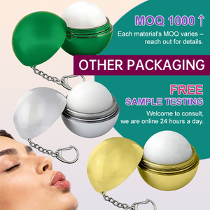 OEM/ODM Deep Nourishing Repair Cracked <b>Lips</b> Natural Ingredients All Day Hydration Portable Keyring Design Rose Gold <b>Lip</b> Balm - Product Image 2