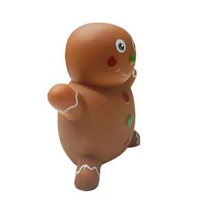 Joyeux Noël Chien Jouet Mignon Pain D'épice Homme Vinyle Chien Jouets Grinçant À Mâcher Chien Jouet Interactif - Product Image 2