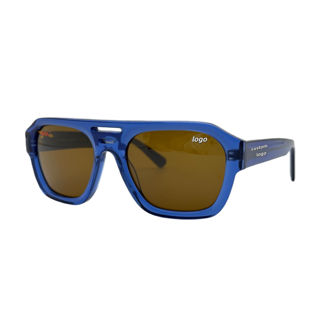 Italy High Quality Fashion Glasses Luxury Eyewear Thick Acetate Factory Sales Men Designer Polarized Brand Sunglasses for Women