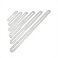 Pièce de fixation d'angle en acier inoxydable réglable à double tête, à trou long, mobile, fixateur de réparation anti-vibration personnalisé
