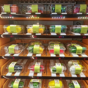 Trục thang máy hệ thống tủ lạnh cupcake vendlife Máy bán hàng tự động salad thực phẩm tươi Máy bán hàng tự động với 32 inch màn hình cảm ứng - Product Image 5