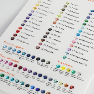 Carta <span class=keywords><strong>de</strong></span> Colores <span class=keywords><strong>de</strong></span> Gemas Sintéticas DK113-A con 89 Gemas para Identificación, Tabla <span class=keywords><strong>de</strong></span> Comparación <span class=keywords><strong>de</strong></span> Gemas - Product Image 1