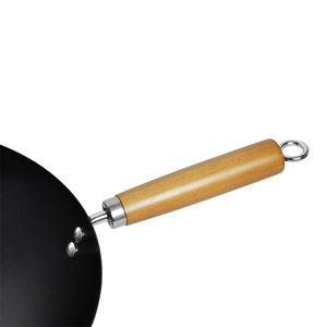 Wok En Acier Au Carbone 36cm Technologie De Nitruration Compatible Avec Les Cuisinieres a Gaz - Product Image 3