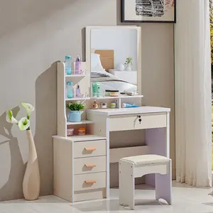 Woman Evening Dressers Kids Dresser Bảng 6 Ngăn Kéo NỘI THẤT PHÒNG NGỦ Gương Bàn Trang Điểm Phòng Ngủ Bàn Trang Điểm Hiện Đại