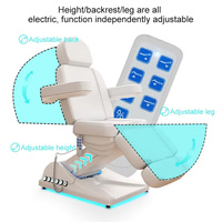 Spa professionnel Base thermique en acier inoxydable large électrique 3 moteurs pliable réglable étanche Table de Massage lit ventouses