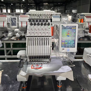 Machine à broder pour vêtements, tête simple, 12 aiguilles, informatisée, pour chapeaux et t-shirts, machine à broder et à coudre - Product Image 6
