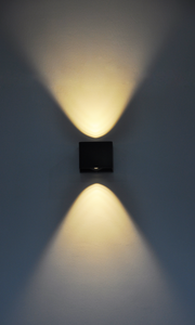 Lampe murale LED extérieure en alliage d'aluminium, blanc chaud 3500K, étanche, éclairage haut et bas pour la décoration de jardin - Product Image 4