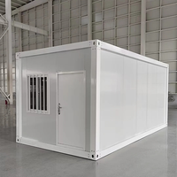 Maison pliante personnalisée de 20 pieds, maison préfabriquée modulaire pliable, villa portable isolée et étanche pour bureau ou maison d'hôtes