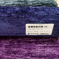 Tissu de luxe en chenille teint en fil pour ameublement et housses de canapé