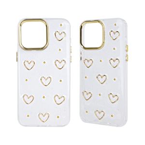 Étui de protection entièrement transparent en époxy pour téléphone avec accessoires et cadre d'objectif électro-plaqué, étui promotionnel - Product Image 4