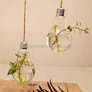 Vase <span class=keywords><strong>en</strong></span> <span class=keywords><strong>verre</strong></span> <span class=keywords><strong>en</strong></span> forme d'ampoule suspendue, <span class=keywords><strong>pot</strong></span> à fleurs, <span class=keywords><strong>pot</strong></span> de plante, conteneur, terrarium, <span class=keywords><strong>décoration</strong></span> d'intérieur - Product Image 2