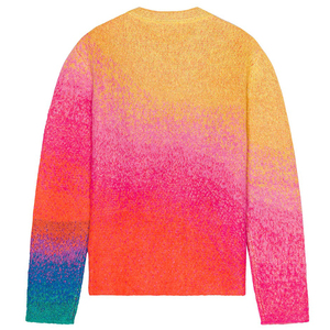 Biểu Tượng Tùy Chỉnh OEM Người Đàn Ông Mohair Áo Len Mùa Đông Gradient Jacquard Mô Hình Dệt Kim Jumper Thiết Kế Áo Thun Dệt Kim Tùy Chỉnh Đan Áo Len - Product Image 2