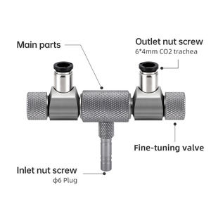Distributeur <span class=keywords><strong>de</strong></span> CO2 pour aquarium - Régulateur à deux aiguilles pour une régulation fine - Régulateur <span class=keywords><strong>de</strong></span> CO2 avec 2 sorties - Product Image 3