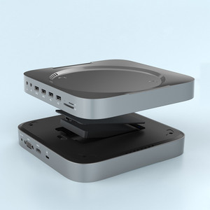 Base de Aluminio con Doble USB 3.0/2.0, Estación de Acoplamiento para SSD/HDD Tipo C, Carcasa para Disco Duro, <span class=keywords><strong>Hub</strong></span> USB-C para <span class=keywords><strong>Mac</strong></span> <span class=keywords><strong>Mini</strong></span> <span class=keywords><strong>M1</strong></span> - Product Image 1