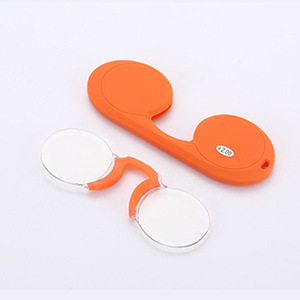 <strong>New</strong> Wholesale Eco-Friendly Portable Soft Silicone Nose Clip Blue Lenses <strong>Reading</strong> <strong>Glasses</strong> For Men Women - Product Image 2