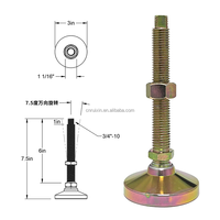 Pied de nivellement réglable en acier de haute qualité pour les machines de cuisine personnalisées 1/2-13UNC Design contemporain