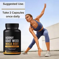 Kapsul Ekstrak Tanaman Horny Goat Weed Suplemen Pria dengan Akar Maca Hitam untuk Mendukung Stamina dan Energi