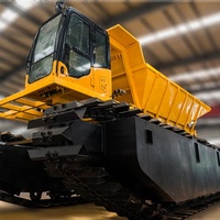 Desain Baru Pabrik OEM Pasar Austria Penjualan Terlaris Dumper Amfibi Platform Amfibi untuk Konstruksi di Kawasan Rawa