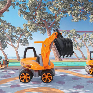 <span class=keywords><strong>Coche</strong></span> de juguete con temática de excavadora, diseño de dos plazas, ruedas pequeñas, gancho giratorio <span class=keywords><strong>para</strong></span> bebés grandes, niños pequeños, niños económicos - Product Image 3