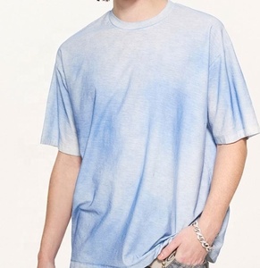 เสื้อผ้าผู้ชายฤดูร้อนน้ำหนักเบา 160gsm ไซส์ใหญ่พิเศษ ผ้าฝ้าย 100% ซักย้อมสีแบบแอซิดวอช  โลโก้ปรับแต่งได้ - Product Image 2