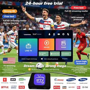 Europe HD <span class=keywords><strong>M3U</strong></span> Streaming Reseller Panel Système Anti-gel Anti-hijack Essai Gratuit 24H Dream Eagle TREX Mega - Product Image 2