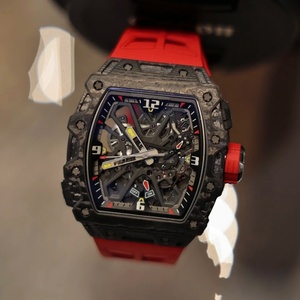 Carbon Fiber Textured <b>Mechanical</b> <b>Watch</b> with Skeletonized Movement, a Men's Luxury Timepiece. - Product Image 4