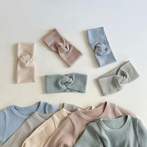 Zomer baby romper, casual sling romper voor peuters, effen kleurige trui van katoen, babykleding - Product Image 2