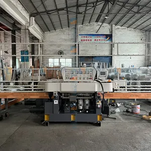 Simple Operation 4 Motors Small Glass Polishing Machine Glass Edge Polishing Machines