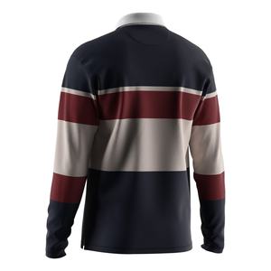 Polo à manches longues pour homme à séchage rapide, conçu pour un confort respirant et une qualité durable, polo de rugby - Product Image 2