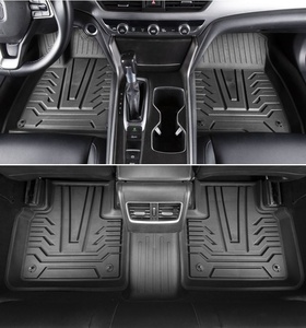 Tapis de sol de voiture en TPE, 4 pièces, moulage par injection, LHD RHD, pour <span class=keywords><strong>Hyundai</strong></span> <span class=keywords><strong>Santa</strong></span> <span class=keywords><strong>Fe</strong></span> (5 places) 2019 2020 2021, accessoires de tapis de voiture 2022 - Product Image 3