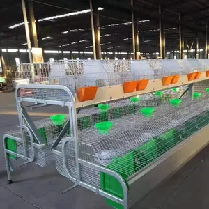 ארנב כלוב במפעל סין שכבה מרותך ארנב כלוב חוט רשת