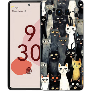 Funda de teléfono con estampado de gato para <span class=keywords><strong>Google</strong></span> <span class=keywords><strong>pixel</strong></span> 9 8 7 <span class=keywords><strong>6</strong></span> <span class=keywords><strong>Pro</strong></span> 8A 6A 7A 5G silicona a prueba de golpes funda negra Fundas - Product Image 5