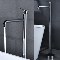 Robinet de bain classique en laiton massif, autoportant, durable, étanche, fabrication OEM ODM, garantie 5 ans pour projets hôteliers