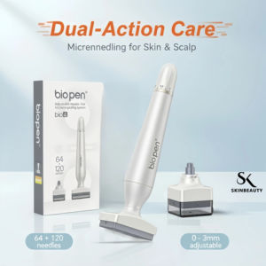 Best-seller : <span class=keywords><strong>Appareil</strong></span> de beauté Derma Stamp Bioneedle 120 aiguilles en acier inoxydable pour les soins du visage - Product Image 1