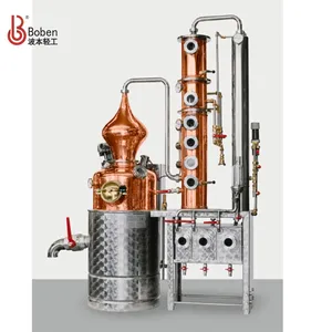 Satılık 1000l sıcak tarzı ticari Distillery damıtma ekipmanları votka yapma makinesi 1000lit bakır konyak