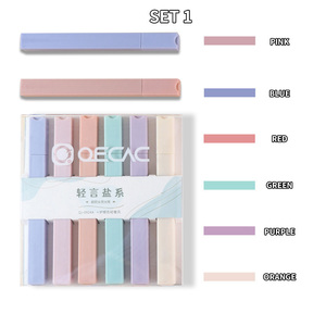 <span class=keywords><strong>Set</strong></span> <span class=keywords><strong>di</strong></span> <span class=keywords><strong>Evidenziatori</strong></span> Multicolore Economici OEM Personalizzati, Colori <span class=keywords><strong>Pastello</strong></span> Morandi, Penne <span class=keywords><strong>Evidenziatori</strong></span> Carine all'Ingrosso - Product Image 5