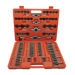 Professionnel 110 pièces clé à taraud filetage <span class=keywords><strong>Kit</strong></span> d'outils de <span class=keywords><strong>taraudage</strong></span> filetage coupe métrique robinet et matrice ensemble d'outils - Product Image 2