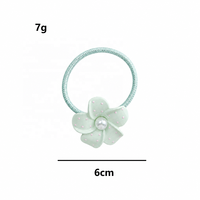 Daou – Nouveaux petits élastiques fins de 6 cm avec fleurs, couleurs unies personnalisées, colorés, très élastiques et durables, accessoires capillaires pour femmes et filles
