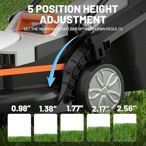 High Quality Factory Price 526mm Electric Cordless Lawn Mover <b>Robot</b> Lawn Mover <b>Grass</b> <b>Cutter</b> for Sale - Product Image 4