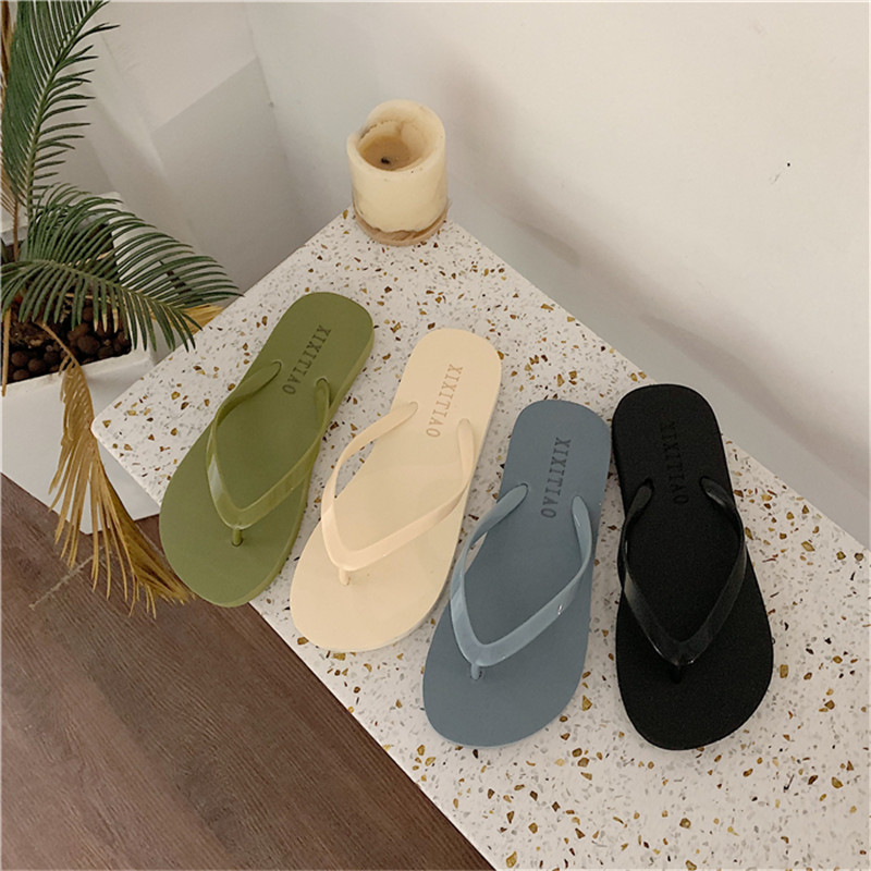 Women Fashion Personality Flip-Flops Slippers Beach Leisure Shoes Soft Bottom Flipflops