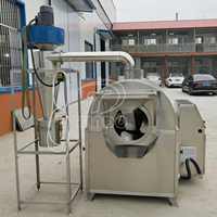 Machine à rôtir les noix à tambour rotatif électrique, pour la transformation des noix, cacahuètes, soja, noix de cajou