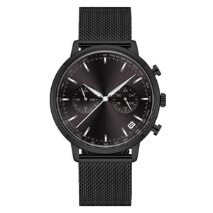 Montre pour homme en vente flash, <span class=keywords><strong>Seiko</strong></span> 43 mm, luxe, mode, élégante, minimaliste, quartz analogique, bracelet en acier inoxydable, chronographe étanche - Product Image 6