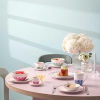 Mug à café contemporain en porcelaine allemande, motif floral Villeroy & Boch - Grande capacité, compatible lave-vaisselle et micro-ondes