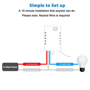 Kit d'interrupteur de compte à rebours électrique à usage domestique avec télécommande luminaire interrupteur de synchronisation lampes matière plastique - Product Image 2