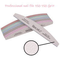 Juego de 50 Limas de Uñas Profesionales de Doble Esponja EVA, Grano 80/100/150/180/240, Papel de Lija, Herramientas para Manicura de Salón