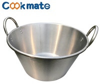Cazo mexicain 21 pouces en acier inoxydable 41QT robuste pour la cuisson des carnitas