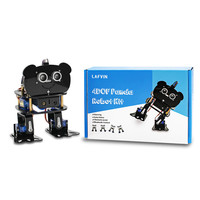 LAFVIN para Kit de Robot Panda de 4 Grados de Libertad para Bricolaje, Kit de Robot Programable para Bailar, Compatible con Nano, Control por Aplicación Android para Kit Arduino