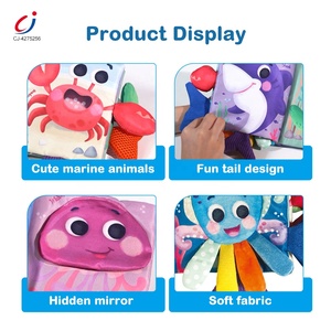 <span class=keywords><strong>Libri</strong></span> di stoffa in tessuto Chengji <span class=keywords><strong>montessori</strong></span> per bambini con luci educative per bambini, <span class=keywords><strong>libri</strong></span> di stoffa per attività sensoriali di animali oceanici - Product Image 3