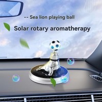 Diffuseur d'aromathérapie de voiture haut de gamme créatif, désodorisant solaire rotatif pour tableau de bord, décoration de voiture