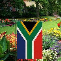 Material de lino de alta calidad, Bandera de jardín Sudafricana para exteriores, 12*18 pulgadas, varios estilos para la industria automotriz y de seguros